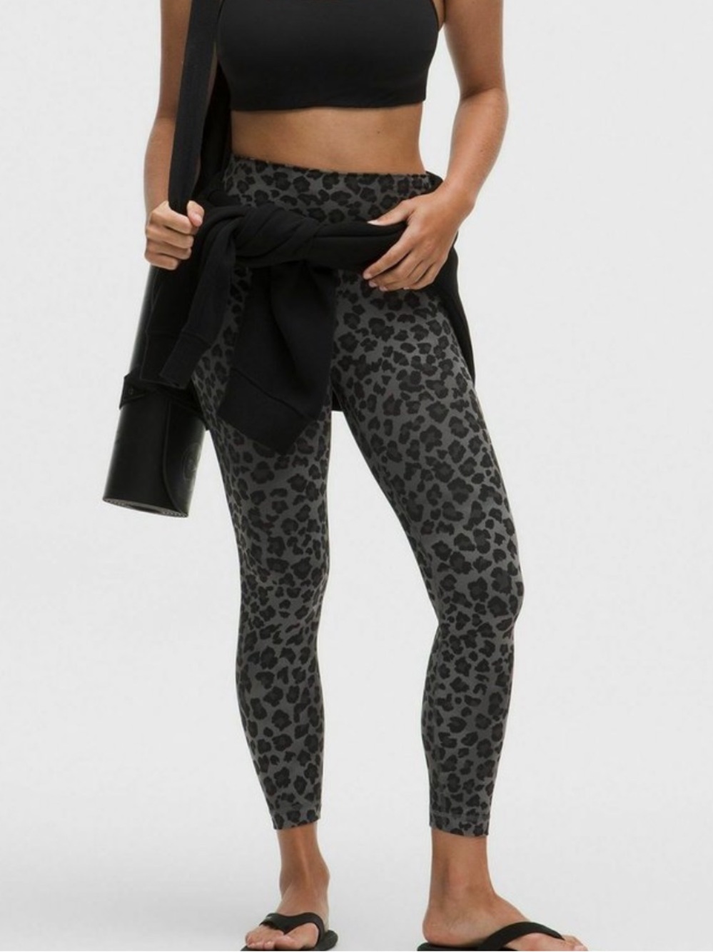 NWT Lululemon Align High-Rise Pant 28” True Leopard Black Multi Size 6 - Picture 2 of 5